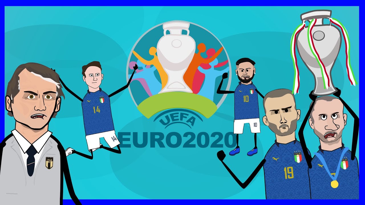 UEFA EURO 2020 - IL CAMMINO VINCENTE DELL'ITALIA - CARTOON PARODY [VIDEO COMPLETO]