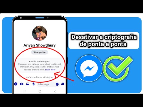 Como desativar a criptografia de ponta a ponta no Messenger? |
