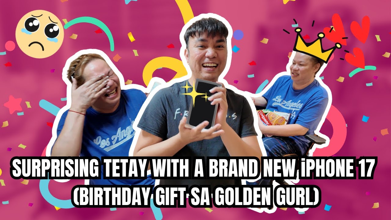 Golden Girl's Surprise iPhone 17 Birthday Gift 🎁