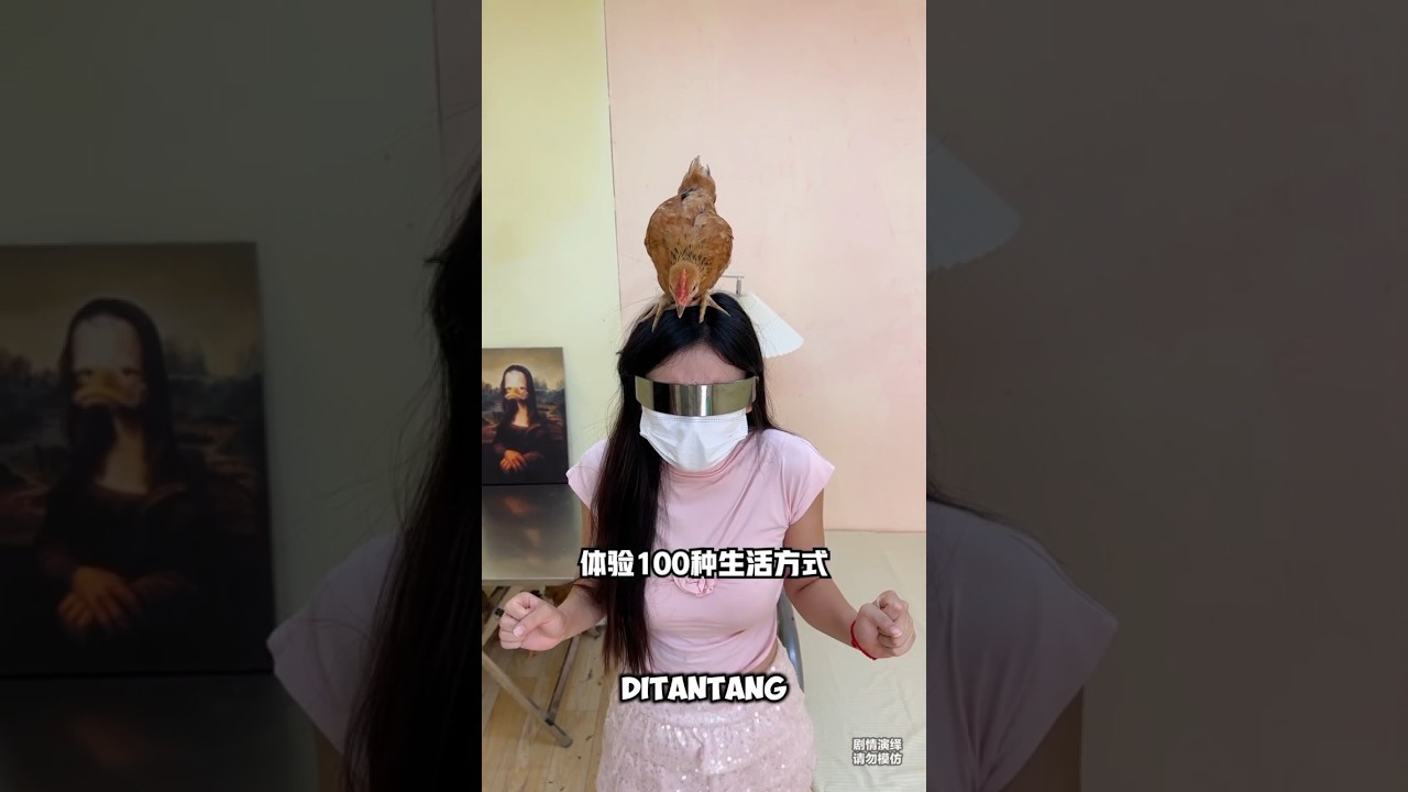 di tantang netizen bertahan 24 jam di kamar bersama ayam #shorts