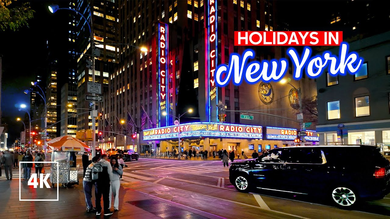 NYC Holiday Walking Tour 🎄 - Evening Lights & Festivities