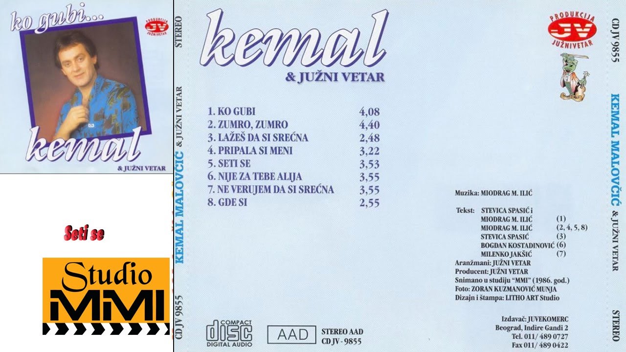 Kemal Malovčić & Juzni Vetar - Seti se (1986) 🎶