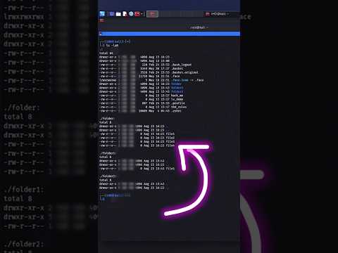 Using ls in Kali_Linux for Hacking #shorts #hacking #linux
