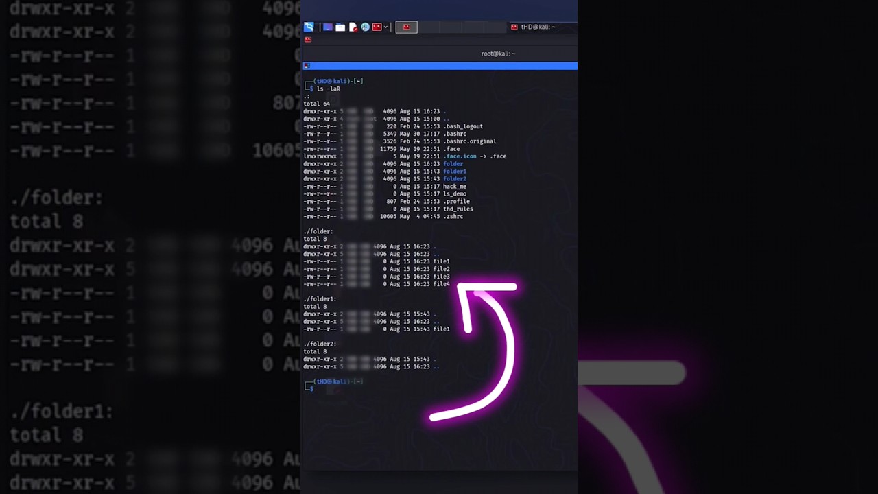 Mastering the 'ls' Command in Kali Linux for Hackers 🔍