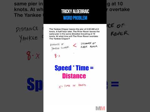 Tricky Algebraic Word Problems