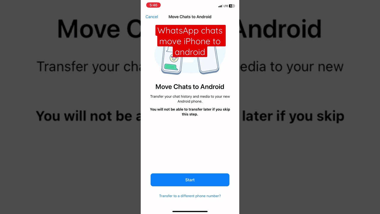 Transfer WhatsApp Chats from iPhone to Android π±
