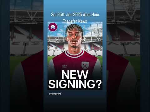 West Ham Transfer News on 25th Jan 2025 20.42PM #westham #premierleague #football