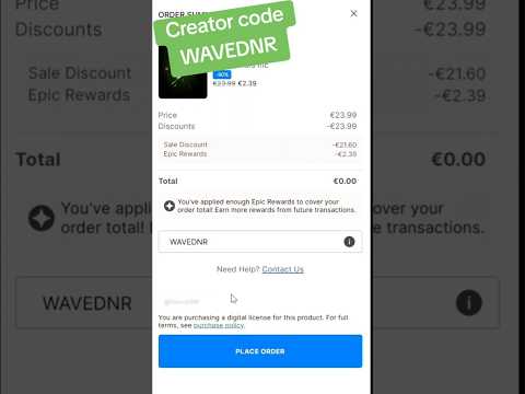 How to enter creator code on Epic Games Store