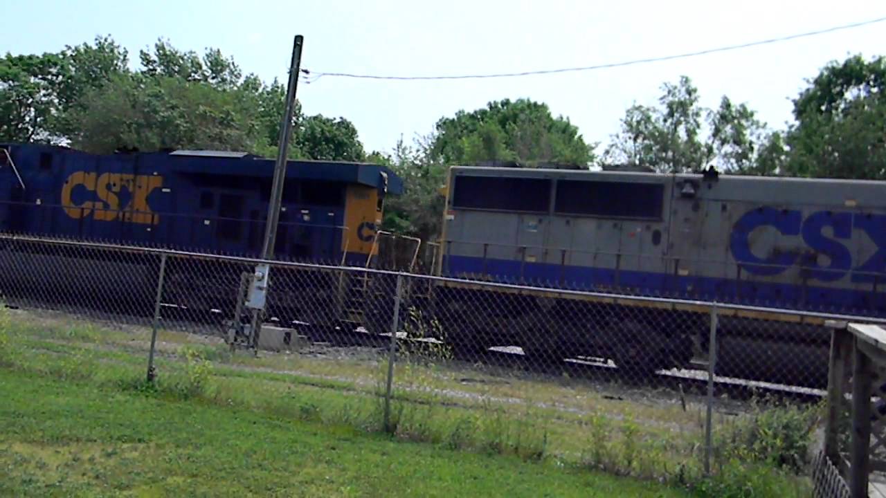 CSX Train Passing Haley Tower, Terre Haute 🚆