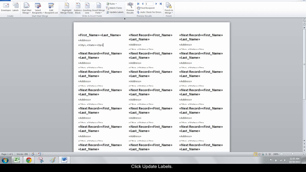 Create Address Labels with Mail Merge in Excel & Word 📧