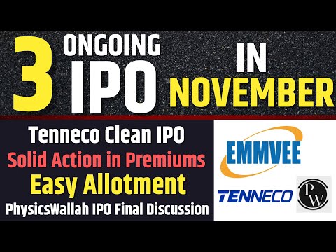 Tenneco Clean Air IPO Final Review💥PhysicsWallah IPO | Solid Action in Premiums