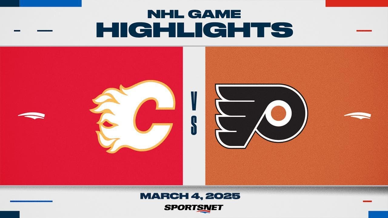 Exciting NHL Action! Flames Top Flyers 6-3 with Fast-Paced Goals 🏒