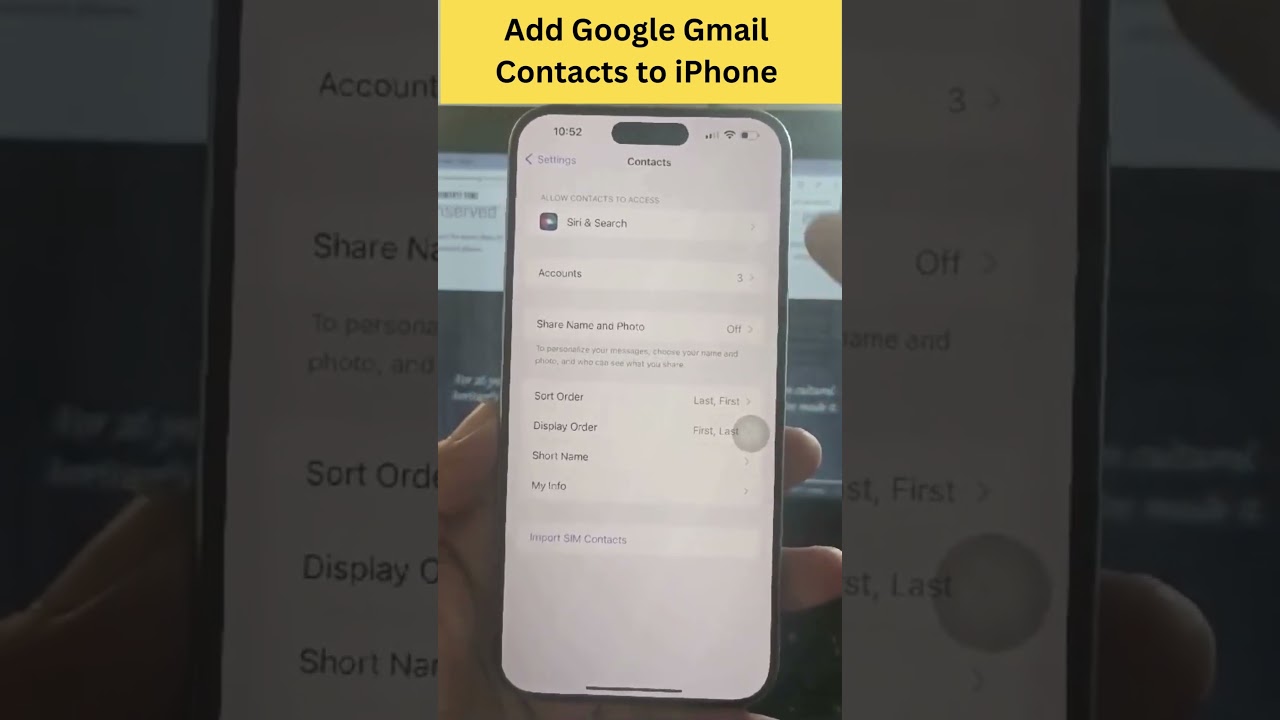 Add Gmail Contacts to iPhone 📱