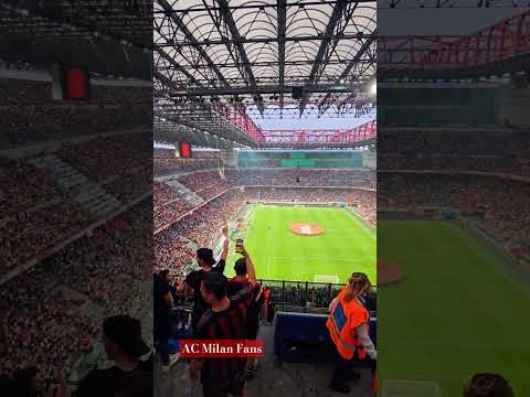 AC Milan Fans - San Siro                    #shorts #shortvideo #acmilan #fans#football #singing