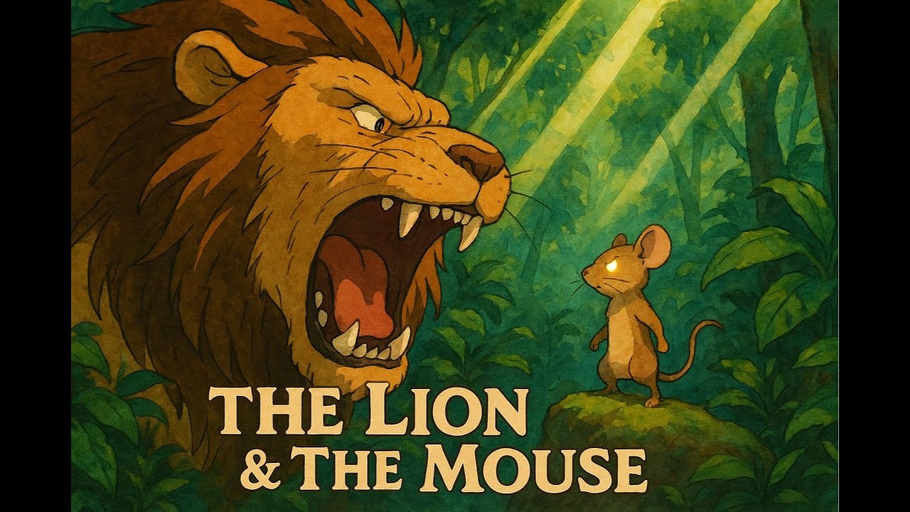 The Lion and the Mouse 🦁 | Aesop’s Fable for Kids