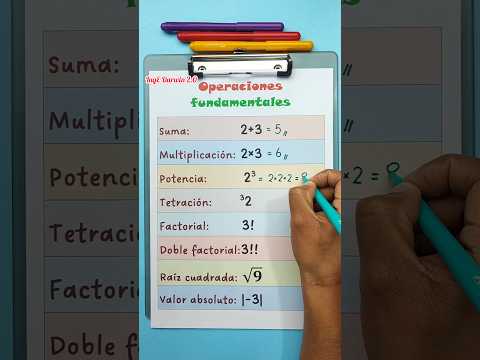 8 operaciones fundamentales. 😲✌️ #ingedarwin #matematicas