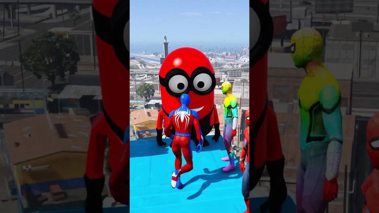 GTA 5 Epic GTA 5 Ragdoll Moments & Spider-Man Jumps 🚀 | Funny Fails & Epic Falls #shorts