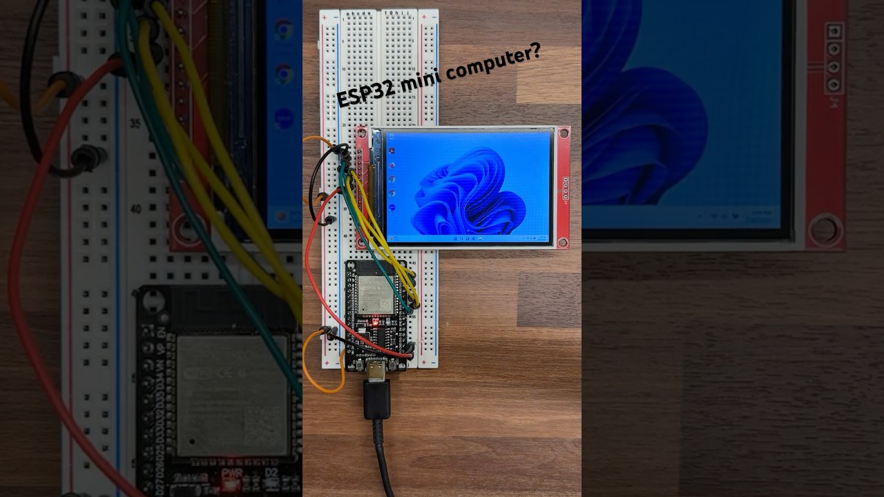 Esp32 mini computer #diy #ideas #arduino #esp32 #viralvideo #innovation #lcd #satisfying #learning