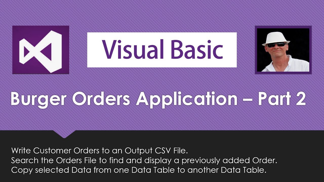 VB Bobs Burgers Pt2: Create & Search CSV Files