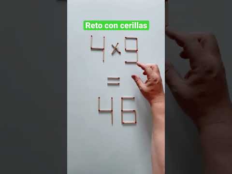 Reto con cerillas