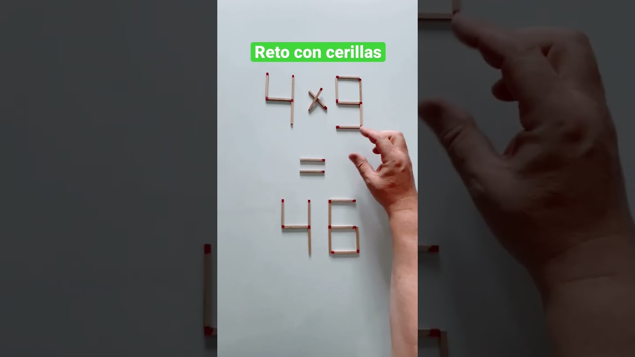 Desafío con cerillas 🕯️