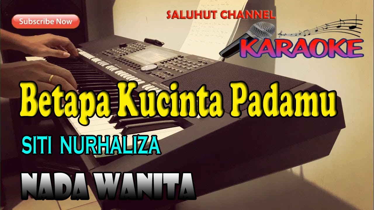 AKU CINTA PADAMU [KARAOKE SLOWROCK MALAYSIA] SITI NURHALIZA ll NADA WANITA E=DO