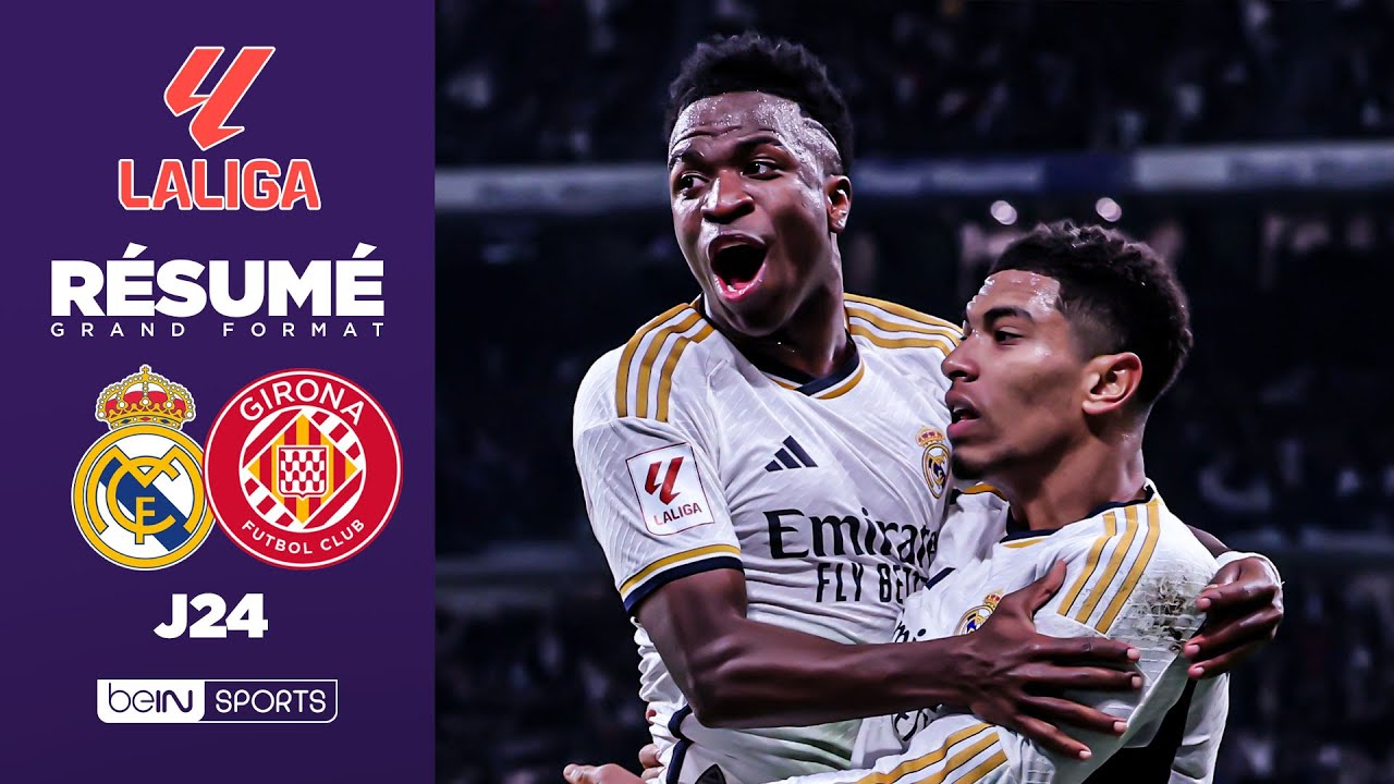 Real Madrid écrase Girona 4-0 avec Vinicius, Bellingham & Rodrygo ⚽