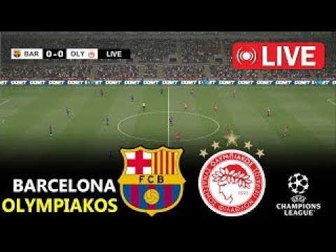 Live: Barcelona vs Olympiakos - UCL 2025/26 ⚽