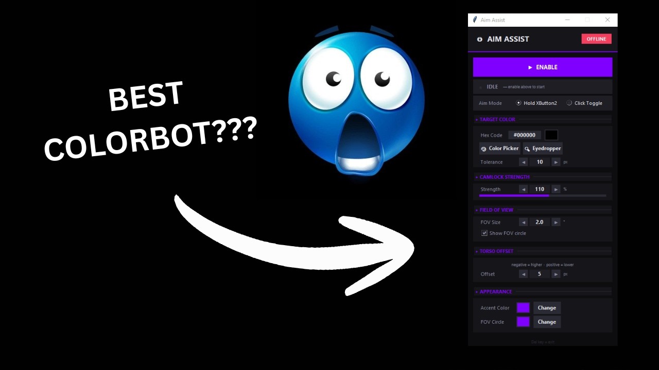 ROBLOX Colorbot AimAssist Open Source Showcase 🎮