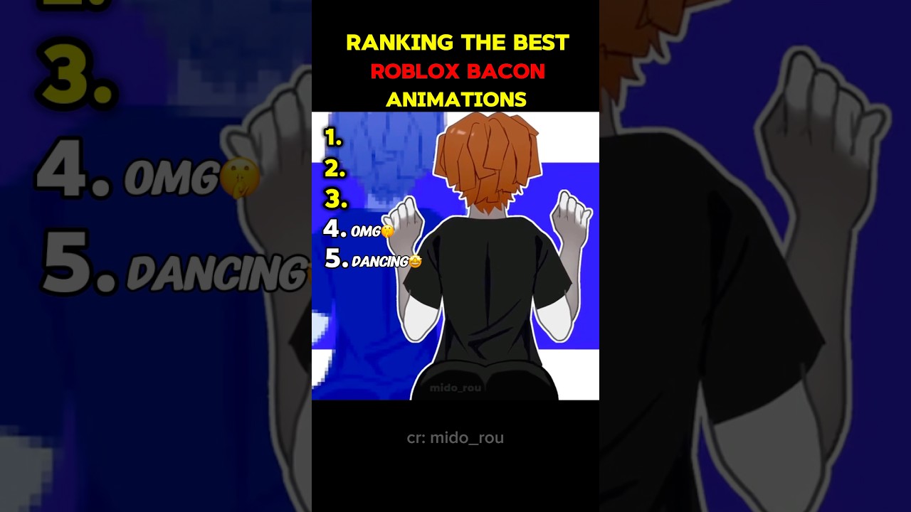 Top Bacon Animations on Roblox 🥓