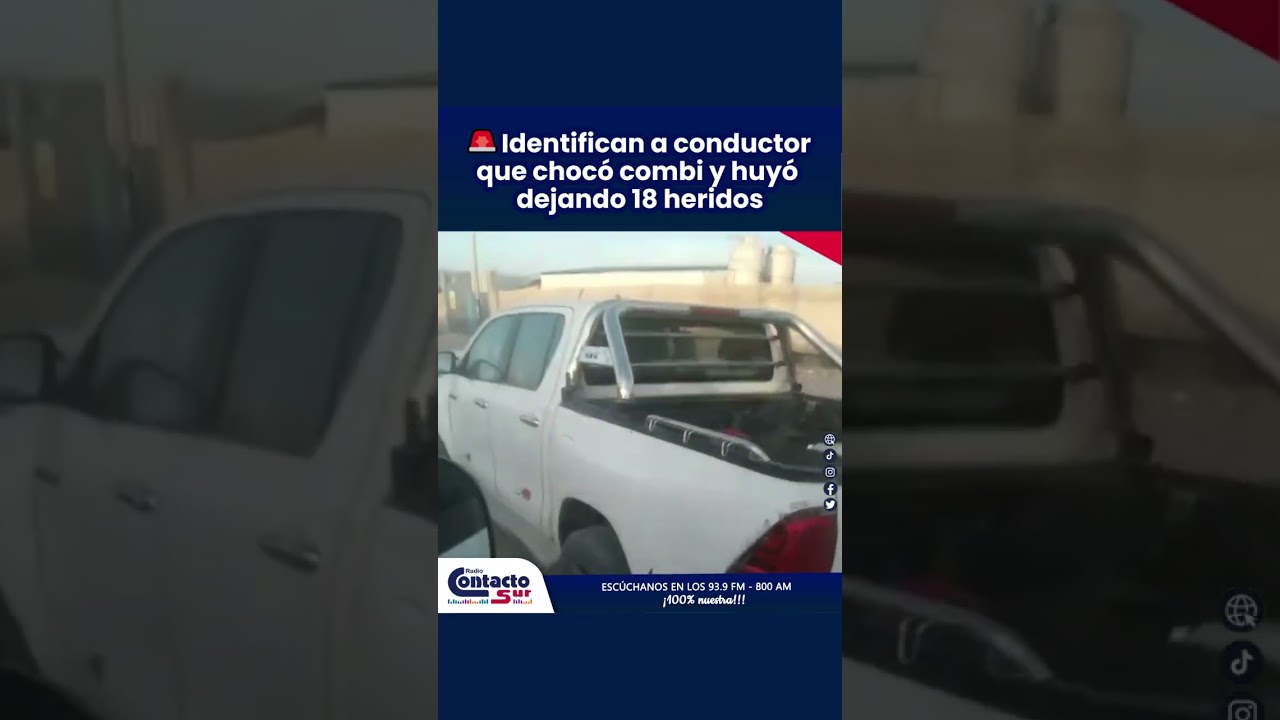 Pasajeros graban al conductor que huyó tras chocar 🚗