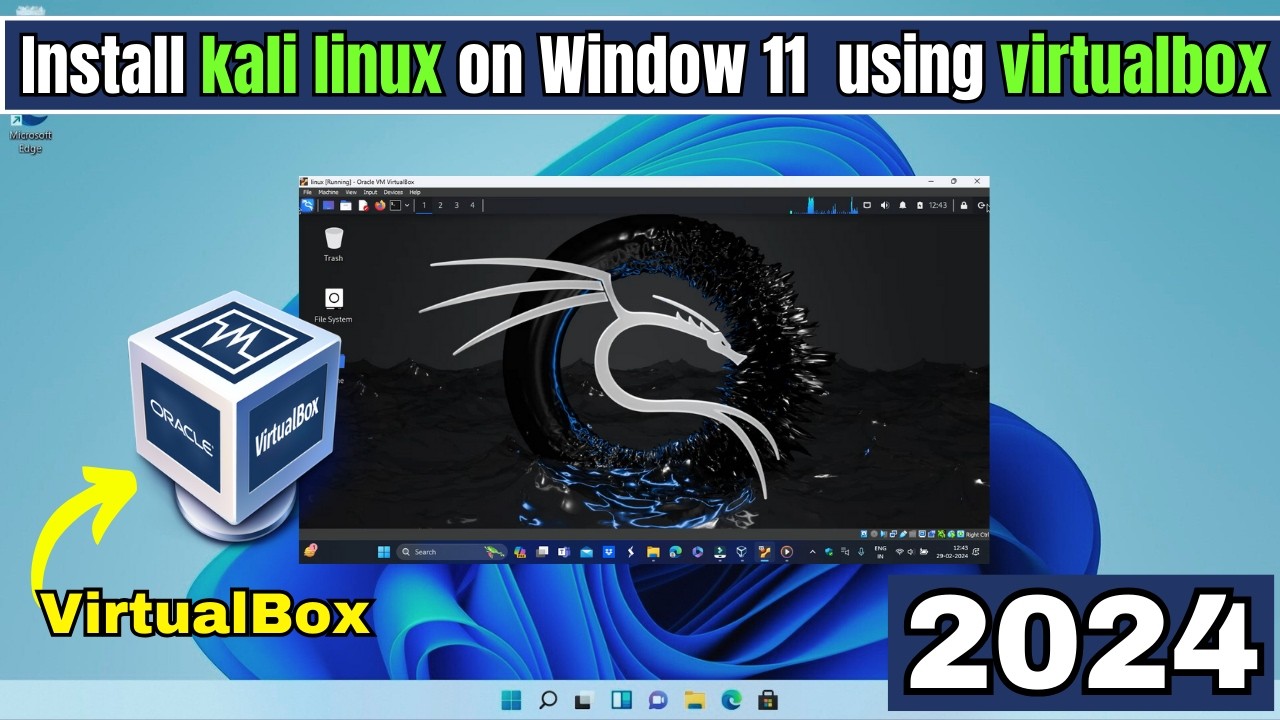 Install Kali Linux 2024.3 on Windows 11 via VirtualBox 🖥️