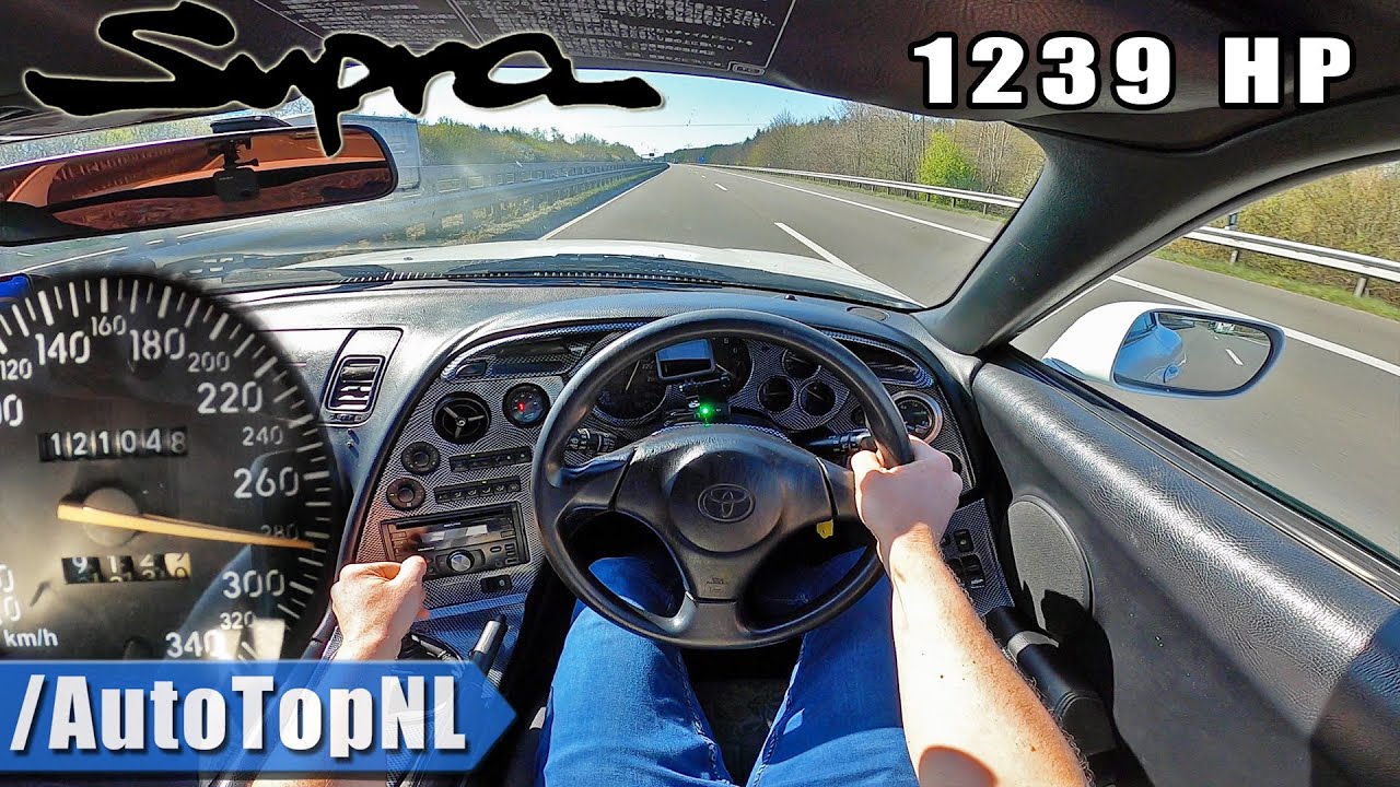 1239HP Toyota Supra with Huge Turbo on Autobahn 🚀