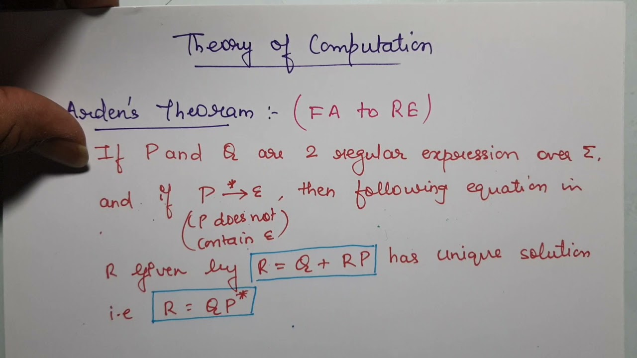 Mastering Finite Automata to Regular Expressions Conversion with Arden's Theorem | Theory of Computation