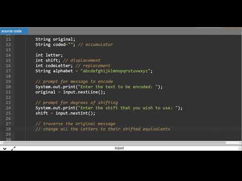Java Cryptography Lesson 02) Caesar's Cipher