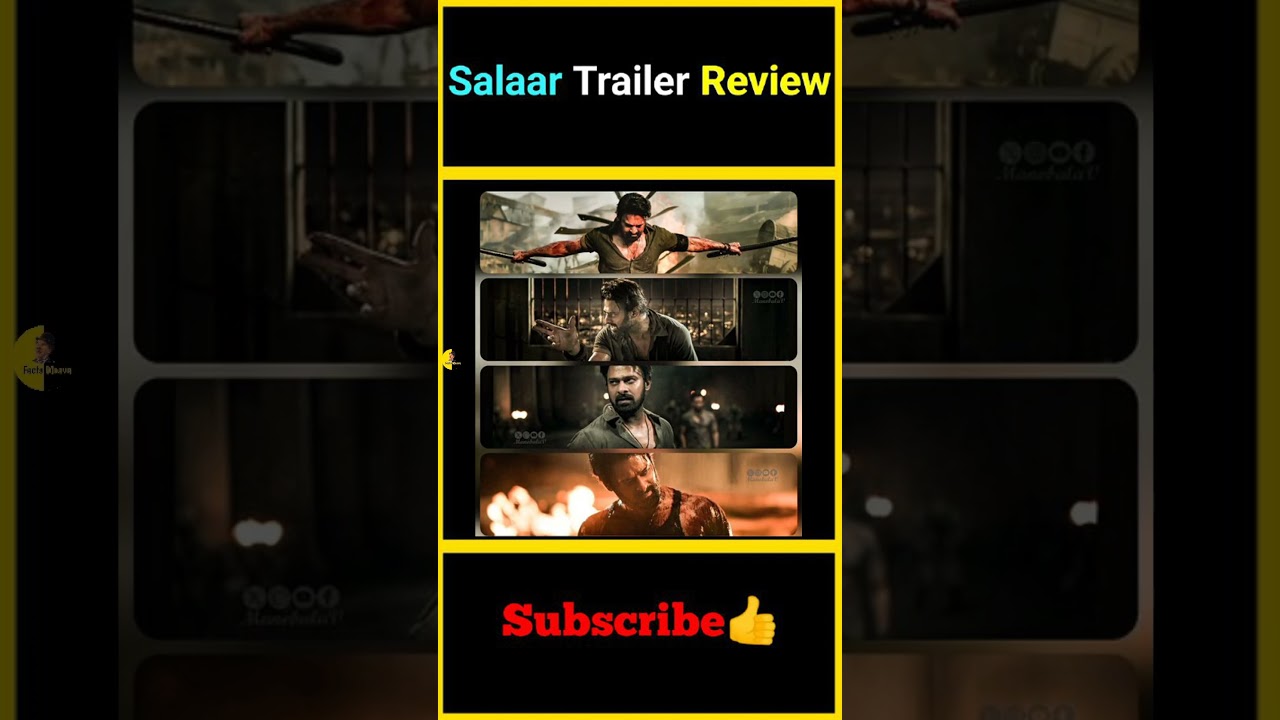 Salaar CeaseFire Telugu Trailer Review 🎬 | Prabhas, Prithviraj & More