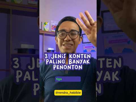 3 Jenis Konten Paling Banyak Penonton