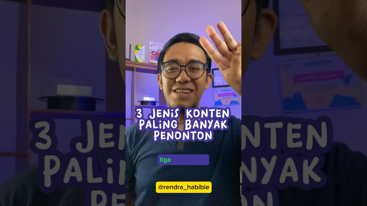 3 Jenis Konten Paling Banyak Ditonton 🎥