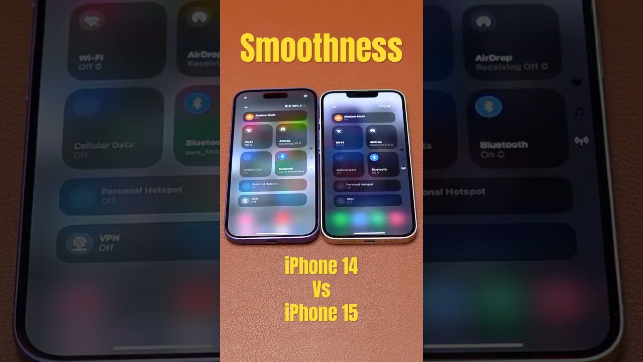 iPhone 14 VS iPhone 15 Smoothness #shorts #iphone14 #iphone15 #iOS #shortvideo