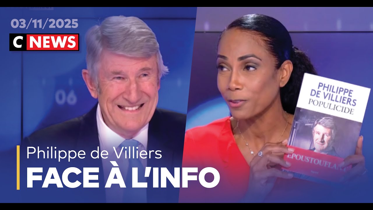 Philippe de Villiers - Face à l'Info / 3 novembre 2025 (CNews)