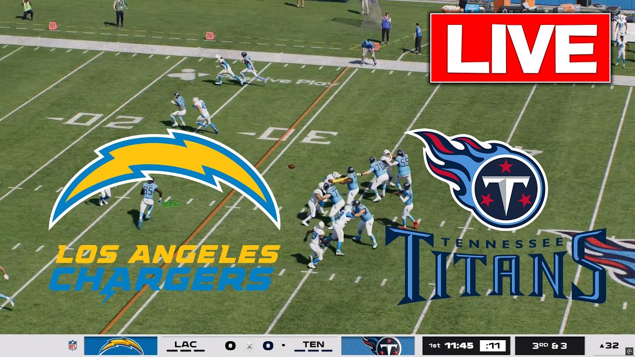 🔥 Live: Tennessee Titans vs Los Angeles Chargers – Week 9 Madden NFL 26 Showdown!