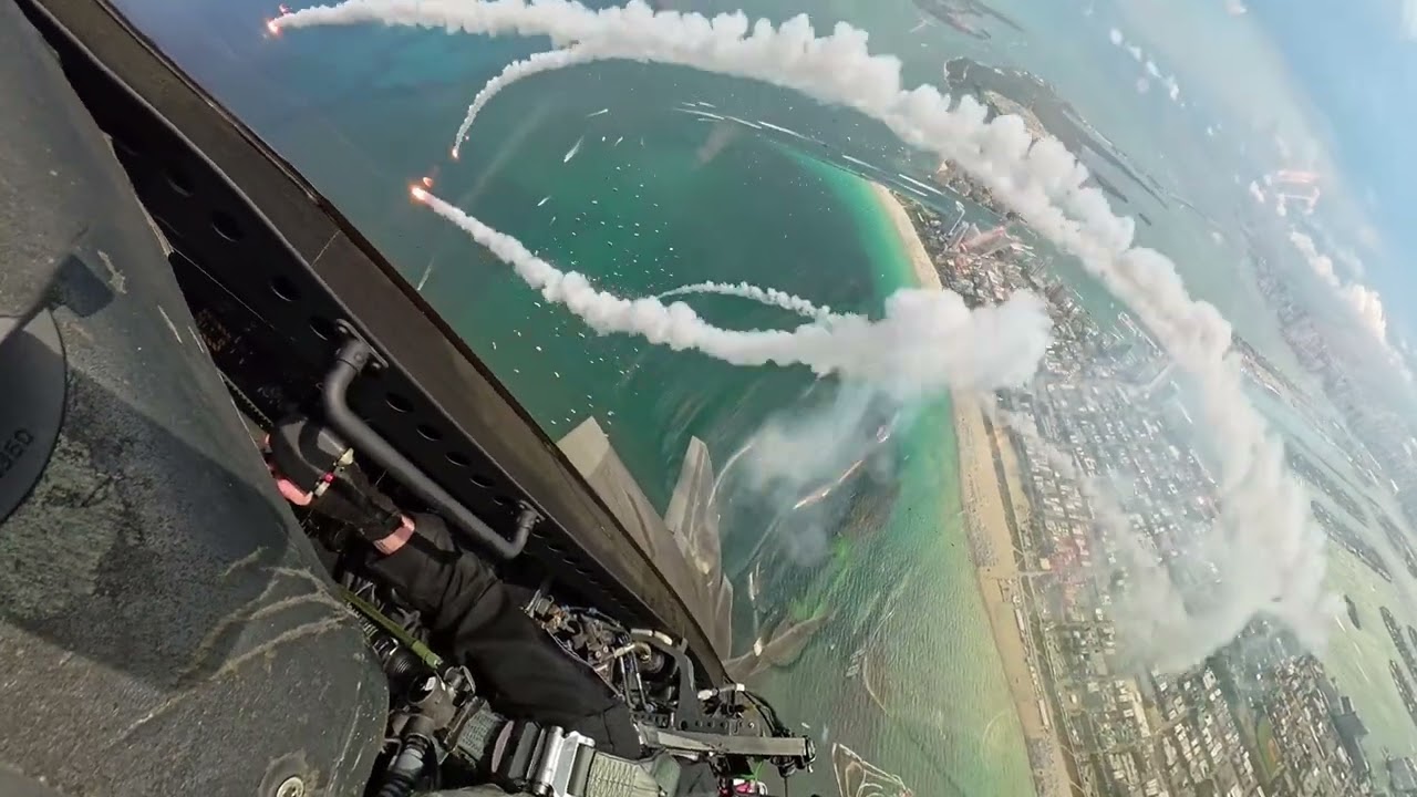 Cockpit Perspective: F-22 Raptor Aerial Demonstration over Miami