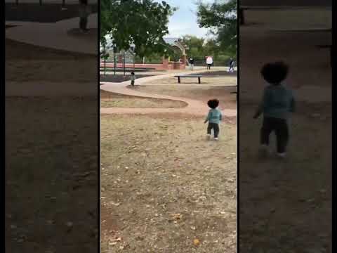 These girls are quick these days. #trackstar #twinbabies #twinsisters #bossbaby #running #explore