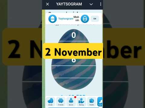 Yaytsogram 2 November Cipher Code | Today Yaytsogram Cipher Code #yaytsogram #airdrop #chiphercode