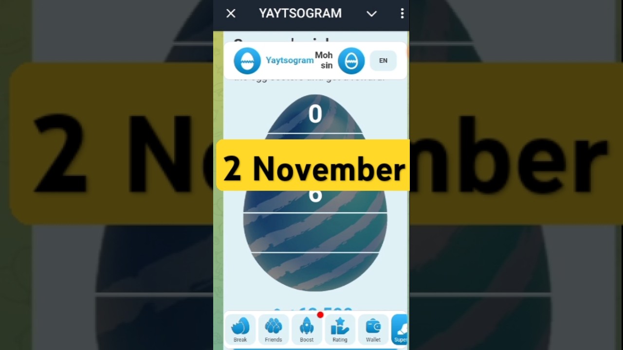 Unlock Today's Yaytsogram 2 November Cipher Code 🔓