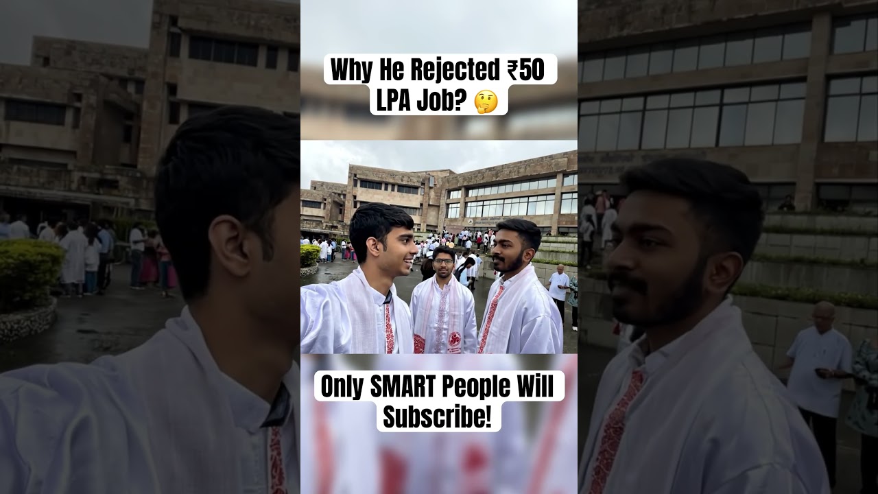 Why He Turned Down a ₹50 LPA Job 😱