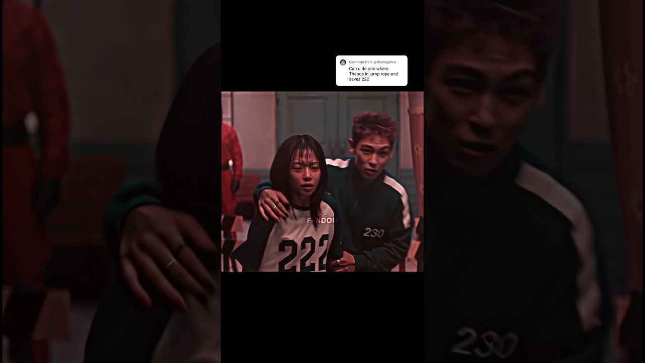 thanos saves her ๐ญ๐ #squidgame #squidgameseason3 #shorts #shortvideo #trending #season3