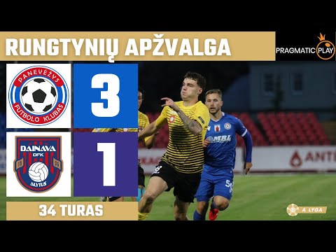 34 turo santrauka: „Panevėžys“ – DFK „Dainava“ (2025-10-01)