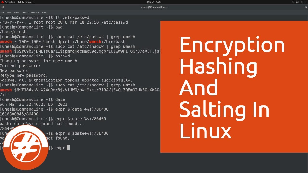 006 Encryption, Hashing & Salting Explained: How Linux Safely Stores Passwords 🔐