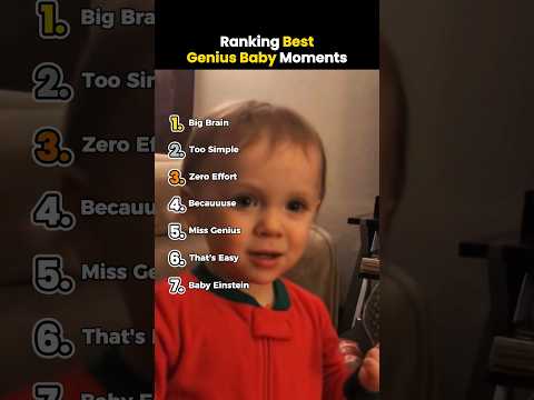 Ranking Best Genius Baby Moments #shorts